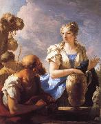 PELLEGRINI, Giovanni Antonio Rebecca at the Well USA oil painting reproduction